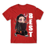 Demon Slayer – Best Friends – Nezuko Red Men's Tee for Anime, Kimetsu No Yaiba