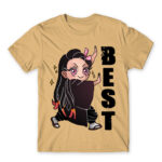 Demon Slayer – Best Friends – Nezuko Sand Men's Tee for Anime, Kimetsu No Yaiba