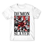 Demon Slayer Characters White Men's T-shirt for Anime, Kimetsu No Yaiba