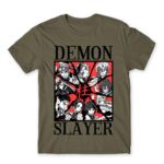 Demon Slayer Characters Zinc Men's Tee for Anime, Kimetsu No Yaiba