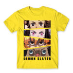 Demon Slayer Eyes Lemon Men's Tee for Anime, Kimetsu No Yaiba