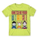 Demon Slayer – Geisha makeover Apple Green Men's T-shirt for Anime, Kimetsu No Yaiba