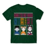 Demon Slayer – Geisha makeover Bottle Green Men's T-shirt for Anime, Kimetsu No Yaiba