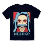 demon slayer nezuko Navy Men's Tee for Anime, Kimetsu No Yaiba