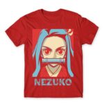 demon slayer nezuko Red Men's T-shirt for Anime, Kimetsu No Yaiba