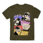 Demon Slayer retro Army Men's Tee for Anime, Kimetsu No Yaiba