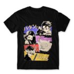 Demon Slayer retro Black Men's T-shirt for Anime, Kimetsu No Yaiba