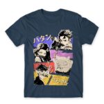 Demon Slayer retro Denim Men's Tee for Anime, Kimetsu No Yaiba