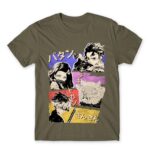 Demon Slayer retro Zinc Men's T-shirt for Anime, Kimetsu No Yaiba