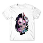 Demon slayer split White Men's T-shirt for Anime, Kimetsu No Yaiba