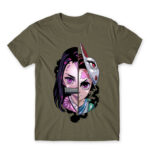 Demon slayer split Zinc Men's T-shirt for Anime, Kimetsu No Yaiba