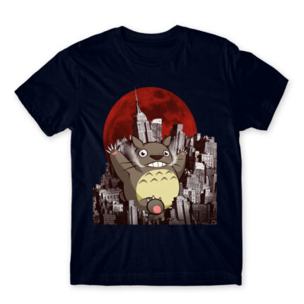 Destroyer Totoro Navy Men's Tee for Anime, My Neighbour Totoro