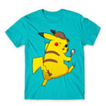 Detective Pikachu Atoll Blue Men's T-shirt for Anime, Pokemon