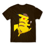 Detective Pikachu Chocolate Men's Tee for Anime, Pokemon