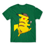 Detective Pikachu Kelly Green Men's Tee for Anime, Pokemon