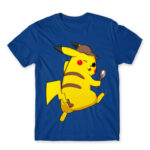 Detective Pikachu Royal Blue Men's T-shirt for Anime, Pokemon