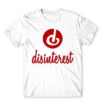 Disinterest White Men's T-shirt for Brand Parody, Funny