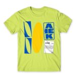 DIY Ikea Logo Apple Green Men's Tee for Brand Parody, Funny