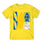 DIY Ikea Logo Lemon Men's T-shirt for Brand Parody, Funny