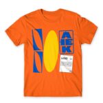 DIY Ikea Logo Orange Men's T-shirt for Brand Parody, Funny