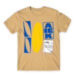 DIY Ikea Logo Sand Men's Tee for Brand Parody, Funny