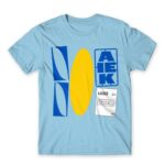 DIY Ikea Logo Sky Blue Men's Tee for Brand Parody, Funny