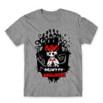 Doesn’t fit Grey Melange Men's T-shirt for Anime, Original Art