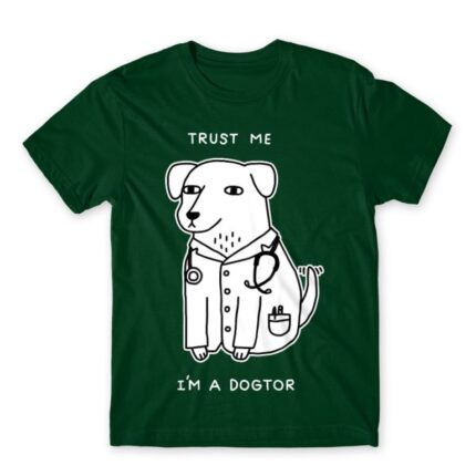 Dogtor Bottle Green Men's T-shirt for Veterinary, Work