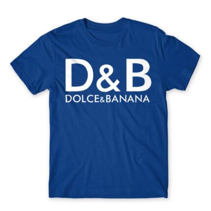 Dolce & Banana Royal Blue Men's T-shirt for Brand Parody, Funny