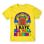 Don’t talk to me – seasonal depression Lemon Men's T-shirt for Funny, Seasonal Depression