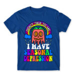 Don’t talk to me – seasonal depression Royal Blue Men's Tee for Funny, Seasonal Depression