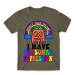 Don’t talk to me – seasonal depression Zinc Men's T-shirt for Funny, Seasonal Depression