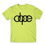 Dope Apple Green Men's Tee for Brand Parody, Funny