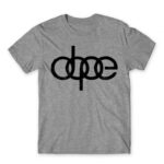 Dope Grey Melange Men's T-shirt for Brand Parody, Funny