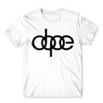 Dope White Men's T-shirt for Brand Parody, Funny