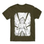 Dragon Ball Black and White Army Men's T-shirt for Anime, Dragon Ball