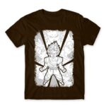Dragon Ball Black and White Chocolate Men's Tee for Anime, Dragon Ball