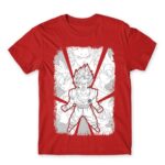 Dragon Ball Black and White Red Men's Tee for Anime, Dragon Ball