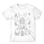 Dragon Ball Black and White White Men's Tee for Anime, Dragon Ball