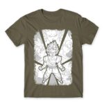 Dragon Ball Black and White Zinc Men's Tee for Anime, Dragon Ball