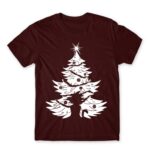 Dragon Ball Christmas tree Burgundy Men's T-shirt for Anime, Dragon Ball