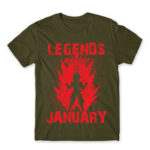 DragonBall Legends January Army Men's T-shirt for Anime, Dragon Ball