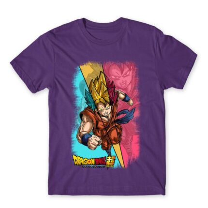 DragonBall Super – Color Dark Purple Men's Tee for Anime, Dragon Ball