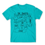 Dust 2 blueprint Atoll Blue Men's Tee