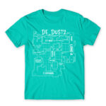 Dust 2 blueprint Turquoise Men's T-shirt