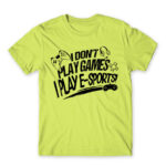 E-sport Gamer Apple Green Men's T-shirt for Streamer, Work