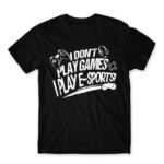 E-sport Gamer Black Men's T-shirt for Streamer, Work