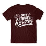 E-sport Gamer Burgundy Men's T-shirt for Streamer, Work