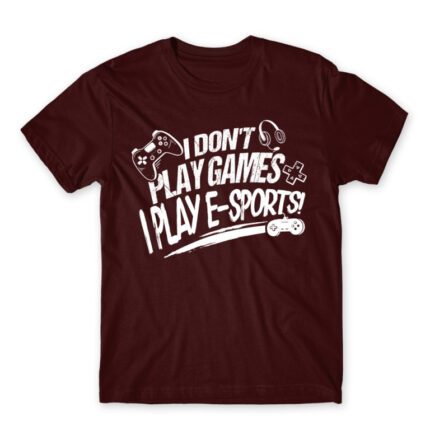 E-sport Gamer Burgundy Men's T-shirt for Streamer, Work