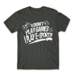 E-sport Gamer Dark Grey Men's T-shirt for Streamer, Work